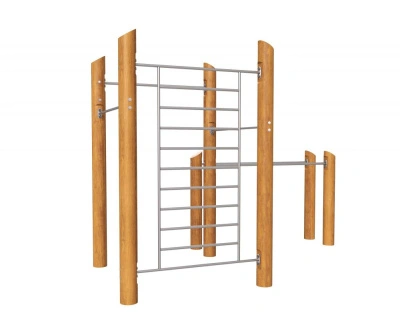 Воркаут ЭКО-21 «Шведская стенка + разноуровневые турники + брусья»