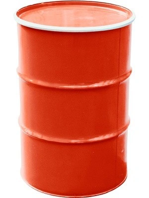 Бочка 210 литров с крышкой и обручем, арт.: БСЗ 210о ук красная, код: 26683