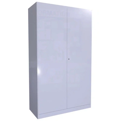 Шкаф для 25 противогазов с дверьми 1500x870x380 мм Светло-серый