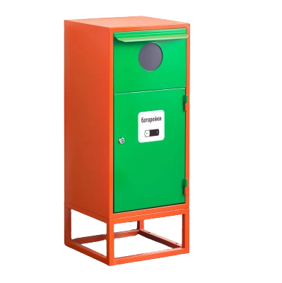 Контейнер для сбора, накопления и хранения отработанных энергосберегающих ламп и ртутных термометров  КЛБ-1 наклейка Батарейки