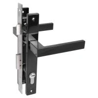 СТАНДАРТ 8520.01.9005 черный, ключ-ключ  Замок врезной с/руч  (20)