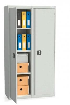 Шкаф архивный ШХА-100(40) 1850x970x385 мм Светло-серый