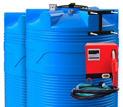 Мини АЗС V 20000 Китай Премиум JYB60 - раздаточная колонка со счетчиком Синий