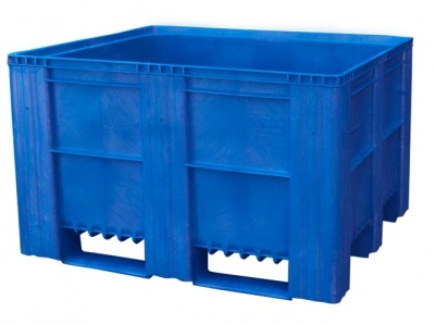 Большой пластиковый контейнер Модель1000-ACE Euro, 1200х1000х770 мм сплошной,  на полозьях