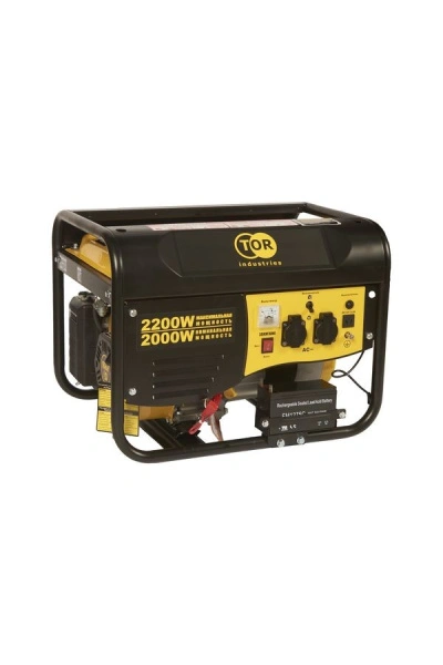Генератор бензиновый 2,0 кВт 220В 15л с электростартером TOR TR2500E*
