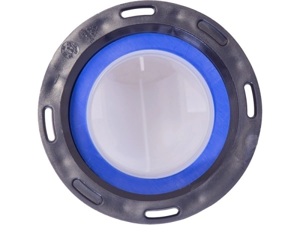 Патрубок п/э для еврокуба с носиком 45* с гайкой, резьба S60X6, код: 38114