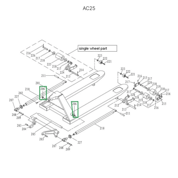 Евроконтейнер ЕС-8632.4 с усиленным дном и закрытыми ручками, 800х600х320 мм