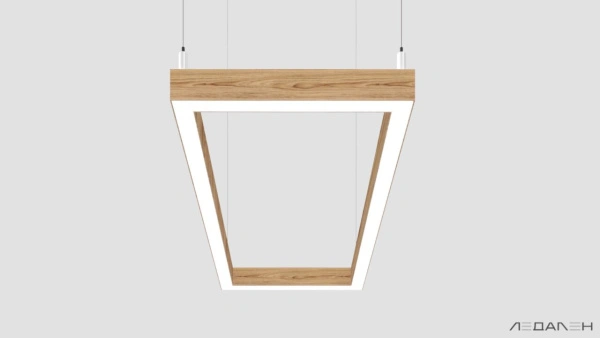 WOOD RETTANGOLO 6000K 84W Ясень оливковый, корпус 