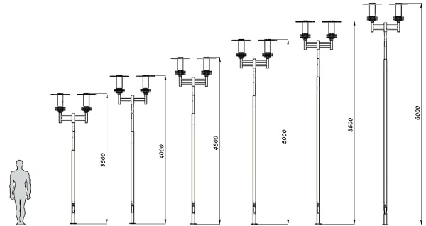 Уличный фонарь «Техно - 2» 4,0 м