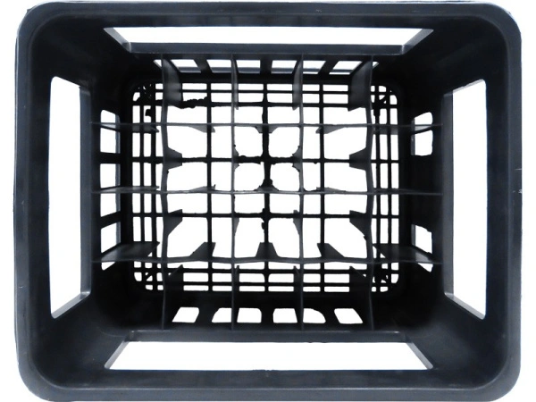 Ящик перфорированный 420×340×270, арт.: 419, объём 38.56, чёрный, код: 00430