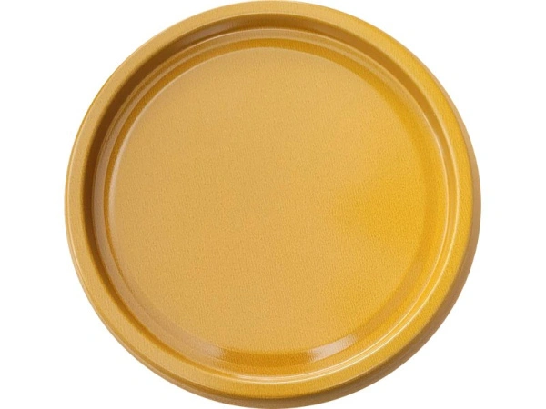 Банка металл 2,5л d180мм без ребра, с внутр. покрытием, с прижимной белой крышкой Master, код: 37070