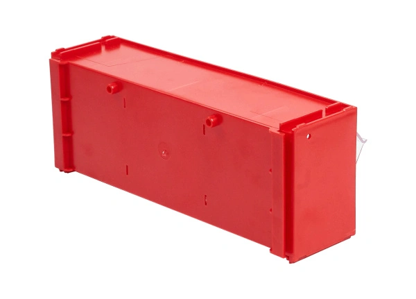 Короб откидной Стелла-техник F-300-2 , 300х96х112мм, красный, прозрачный