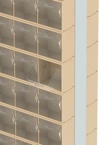 Стойка бежевая двусторонняя напольная Стелла-техник 406-05-06-03-B