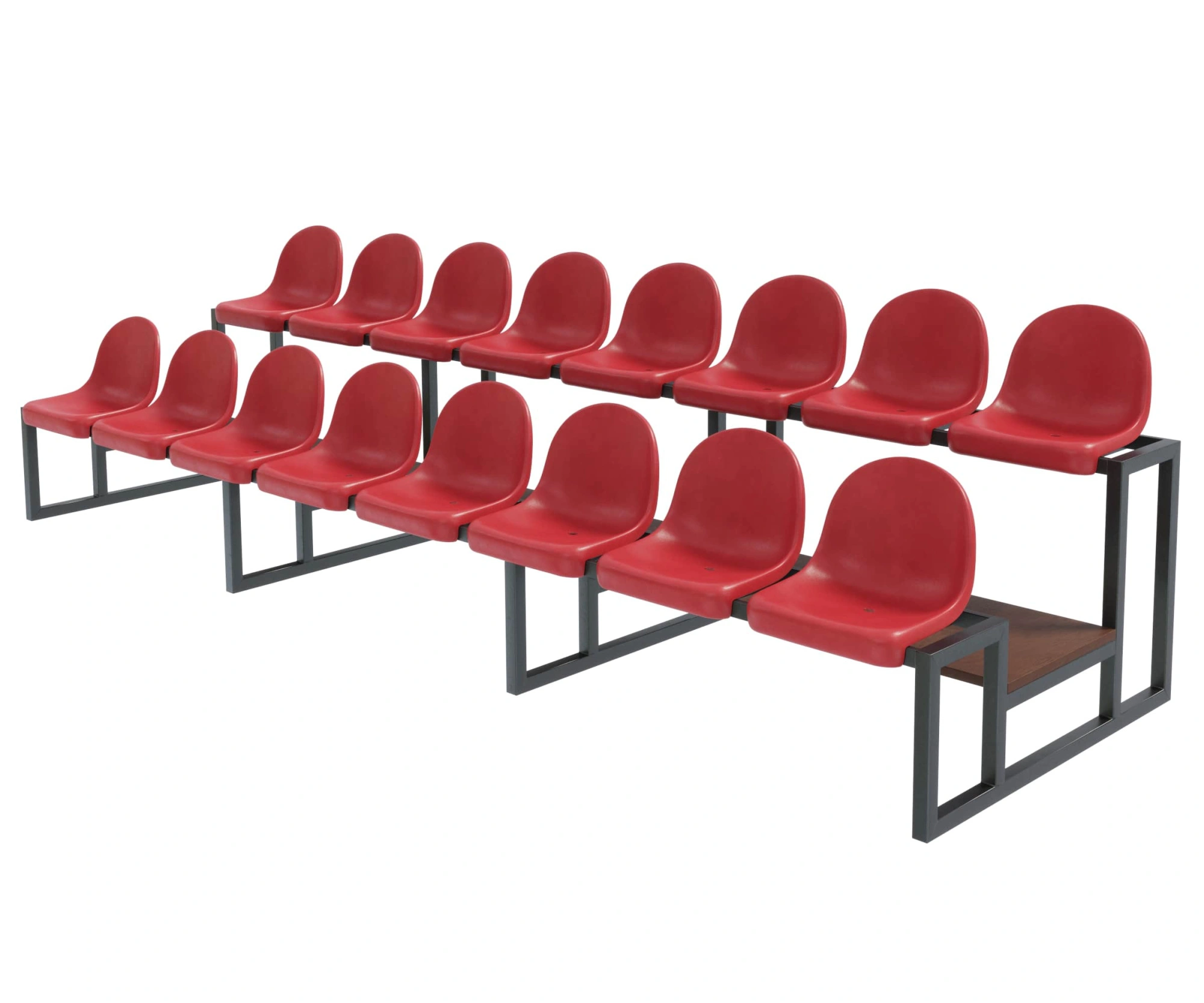 Трибуна двухрядная на 16 мест «Дабл-16»