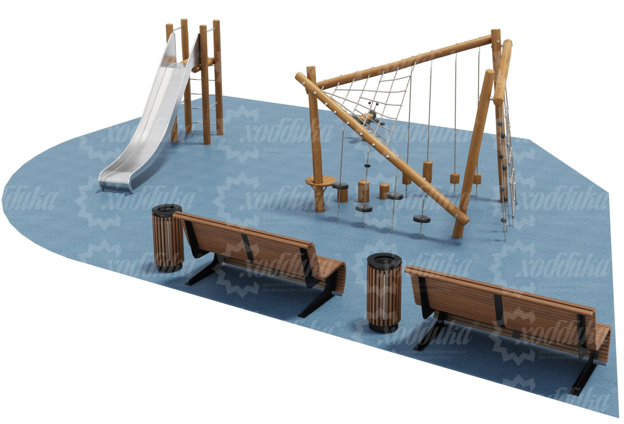 Малая детская площадка 90,4 м2 №2