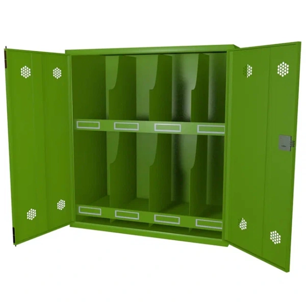 Антресоль для хранения 8 противогазов и СИЗ 800x730x400 мм Зеленый