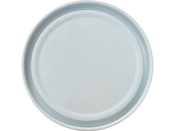 Банка металл 2,5л d180мм без ребра жесткости  с прижимной белой крышкой Master, код: 37068