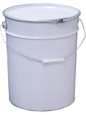 Ведро металл 25л. с крышкой и обручем, с покрытием внутри, арт. ВМо 25б с покрытием (Б), код: 28134