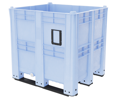 Большой пластиковый контейнер Модель ALTO 1400, 1300х1150х1250 мм сплошной, с 3 полозьями